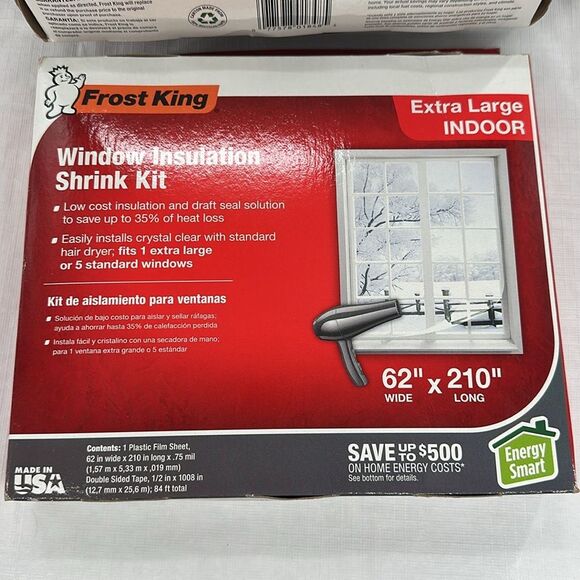 Frost King Insulation Kits Lot of 3 (Extra Large Window x 2, Patio Door x 1) - Picture 2 of 9